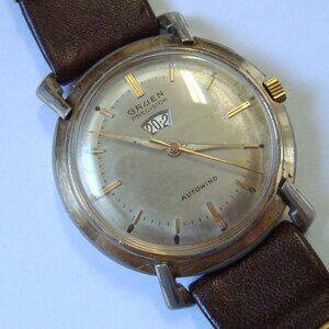 VINTAGE AUTOMATIC GRUEN POWER RESERVE INDICATOR,RUN GREAT